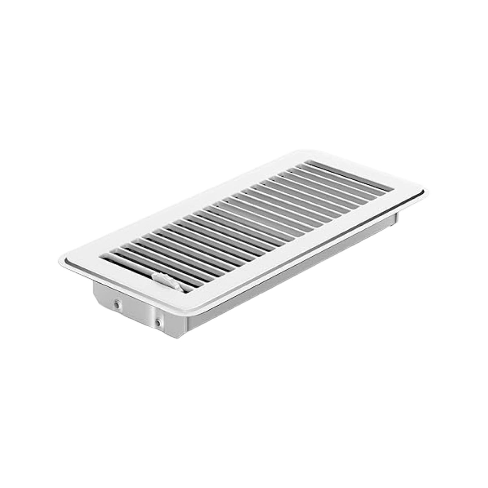 Hzbb White Strong Steel Floor Register Cover With Rusts Proof Finish Easy Installation 11.5X5.5 Inch Upgrades For Wall Ceilings Decorative Floor Vent Cover