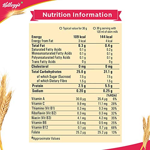 Image of Kellogg's Original Special K | Only 2% Fat | Sub 300 Calorie Breakfast Cereals | Whole Wheat Flakes| Source of Protein & Fibre | 900 /935g