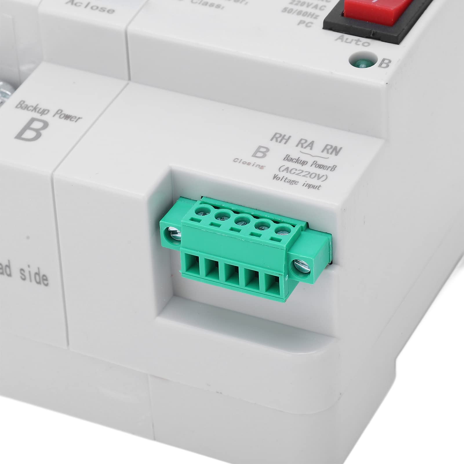 Interruptor de Transferencia Automática Dual Power 2P, AC 220V Interruptores Selectores Eléctricos de Riel DIN