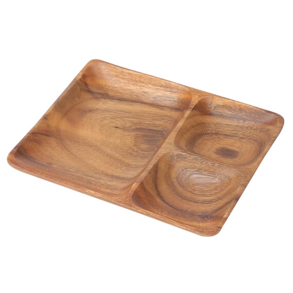 Amazon.co.jp: ニトリ(NITORI) レクタングル ランチプレート アカシア