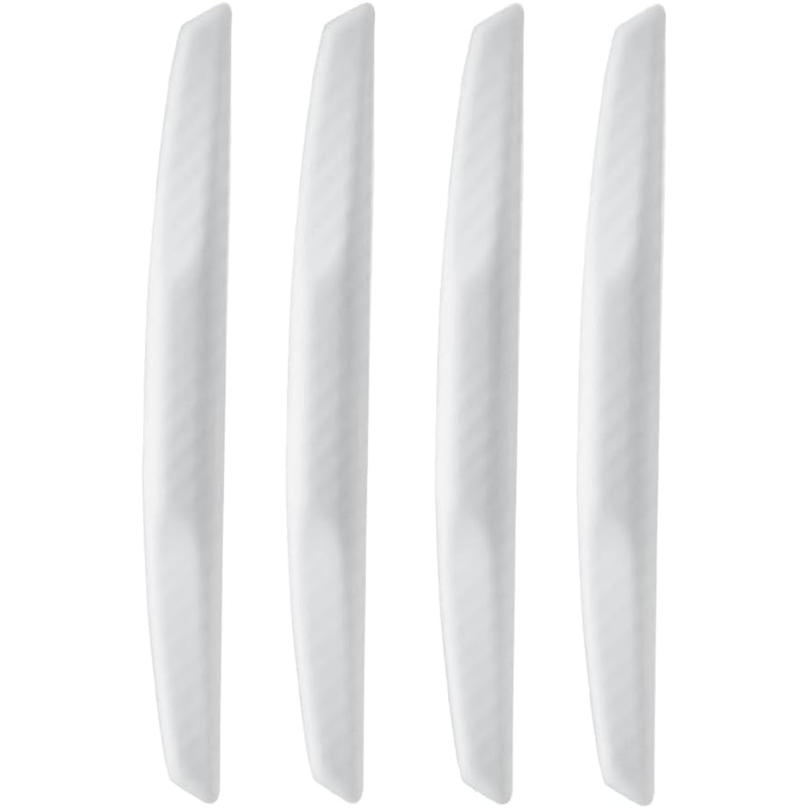 ONEMAJI 4Pcs Car Bumper Scratch Protector Strips for Audi A6 Allroad Quattro (C8) 2019-, Car Door Edge Guard Trim Rear View Mirror Collision Avoidance Bars,White