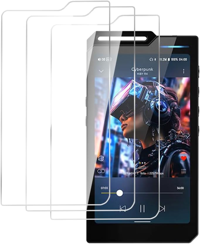 9H Hardness Premium Scratch-Proof Screen Protector Tempered Glass Protective Film for Hiby R4 EVA / R4 (3PCS)