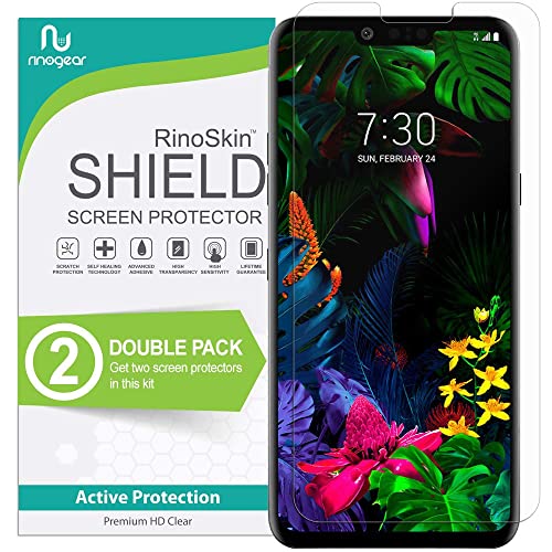 (2-Pack) Screen Protector for LG G8 ThinQ Screen Protector [Flexible Clear Film] Case Friendly Accessories