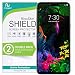 (2-Pack) RinoGear Screen Protector for LG G8 ThinQ Case Friendly LG G8 ThinQ Screen Protector Accessory Full Coverage Clear Film
