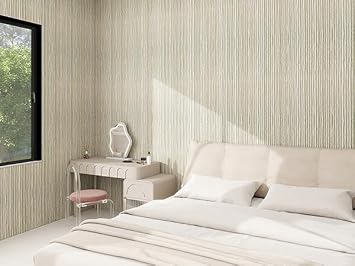KASARO 3D Faux Stone PU Wall Panels, 3 Pack Flowstone White | Lightweight PU wainscoting panels with natural texture for accent walls, home & office decor, easy install, 47.2 x 23.6