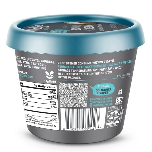 Violife Sour Cream Alternative Gluten Free Non GMO Dairy Free Vegan 8 46 Ounces Pack of 8 — view 3