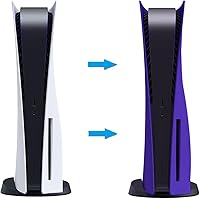 Vista 3 de Disc Edition - Paneles de cubierta para consola PS5, Playstation 5, placa protectora de repuesto para consola PS5, placa protectora de repuesto a