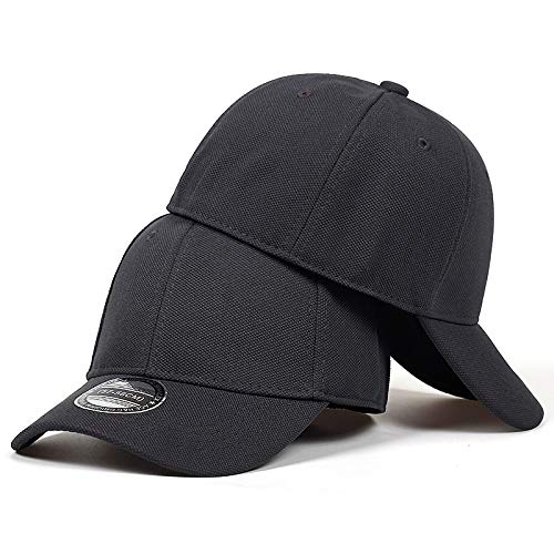 ShFhhwrl Czapka z daszkiem czapka bejsbolowa męskie czapki męskie dopasowana pełna czapka kobiety mężczyzna czapka trucker ciemnoszary