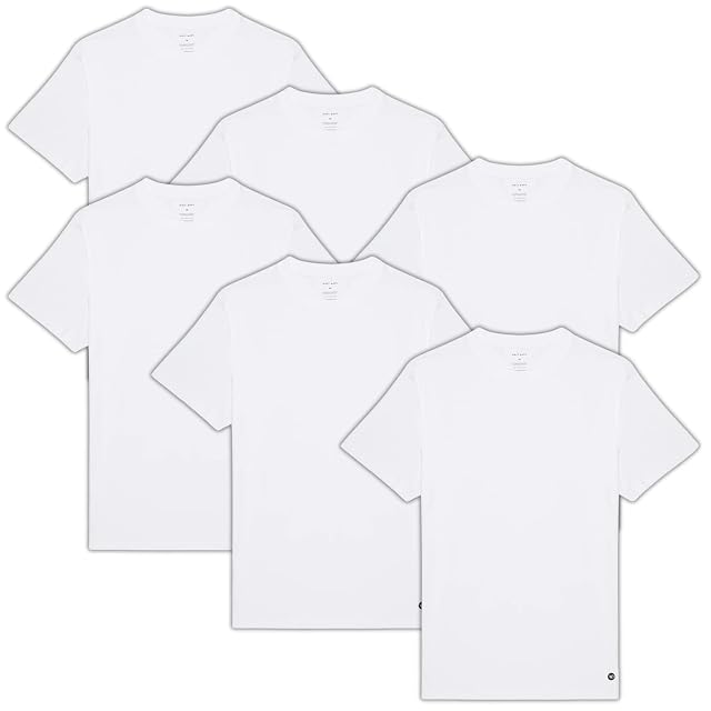 Mens Organic T Shirt White Fair Trade T-Shirt 100 Cotton Tee Eco Friendly Plain White