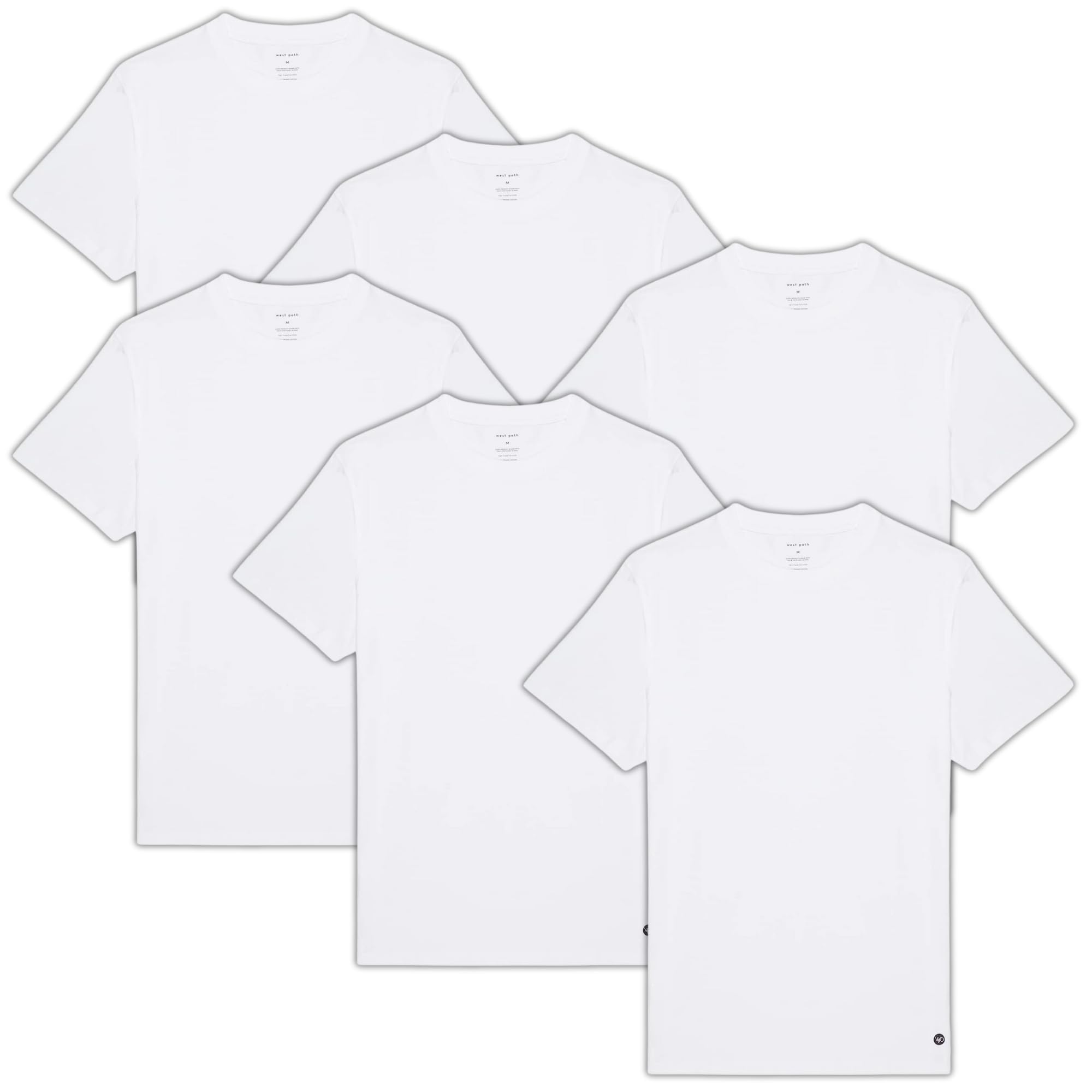 Mens Organic T Shirt White Fair Trade T-Shirt 100 Cotton Tee Eco Friendly Plain White
