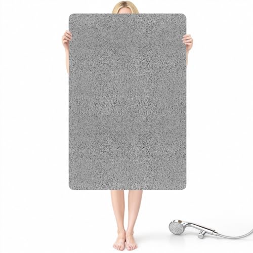 Large Shower Mat Non Slip: 47 x 32 Inch Non