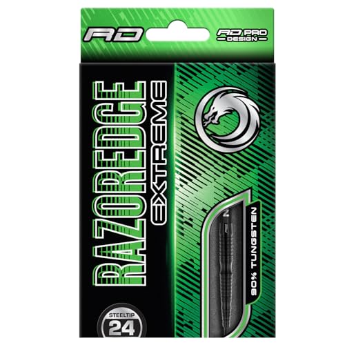 Red Dragon Darts Razor Edge Extreme 24 Gramm Set mit Flights und Stems