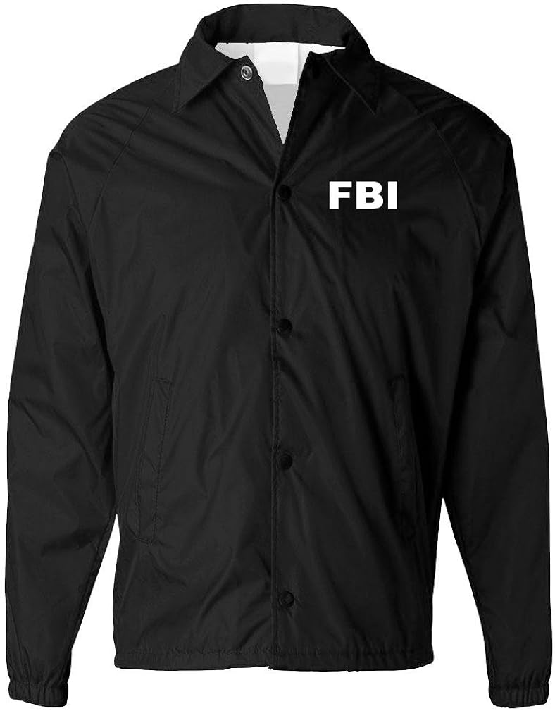 FBI - Bureau Novelty Duty Costume Jacket - Mens Coaches Jacket : Clothing, Shoes & Jewelry