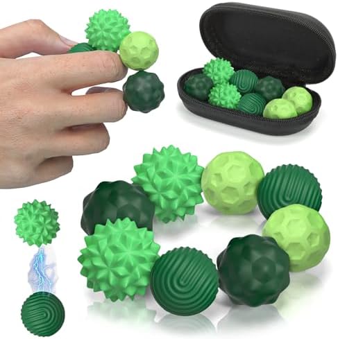 Magnetische Fidget-Bälle für Erwachsene&Teens,leises Schreibtischspielzeug | Texturierte Haptik, beruhigend, einhändig nutzbar, ideal für Büro, Reise, Stressabbau und als Geschenk