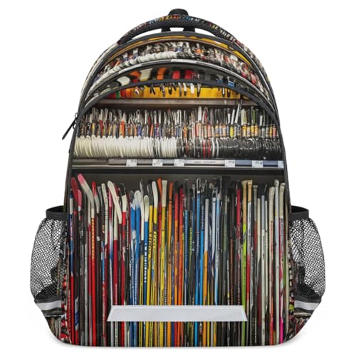 Sac à dos à motif hockey pour voyage et ordi