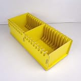 GWXJZ Etagère de Rangement pour CD CD et DVD Porte-Disque Porte-CD 20 grilles Porte-CD Boîte de Rangement pour disques Multiples (Couleur : Jaune)