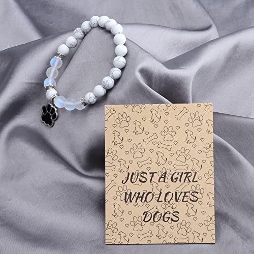 FUSTMW Paw Print Bracelet - Just for Her Who Loves Dogs - Charm Jewelry, Puppy Lover Gifts, Memorial4