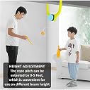 AZIStore Hanging Table Tennis Trainer Set 2 Rocket Bats 6 Ping Pong Balls Kids Indore Games Indore Table Tennis Trainer Kids Toys 3 4 5 6+ Years Children Indoor Games gallery image