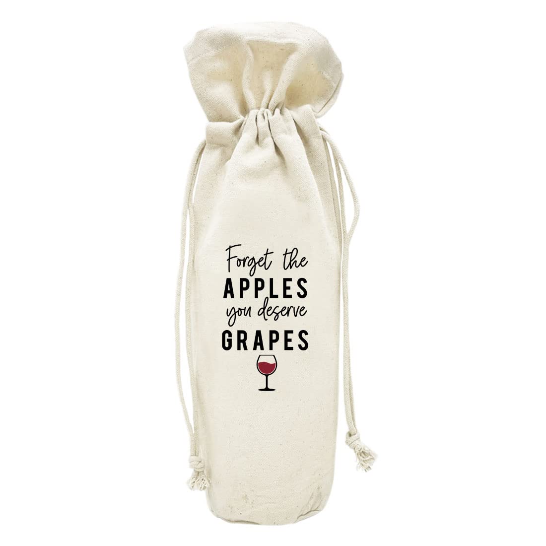 Andaz Press Teacher Wine Bag, You Deserve Grapes, Wine Bottle Cover, Teacher Appreciation, Funny Teacher Gifts, Canvas Wine Bag, Teacher Bag Teacher Summer Gifts Teacher Wine Bag 1-Pack