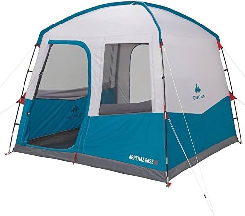 Quechua Arpenaz Base Fresh Medium Camping Shelter 8 Man Blue White Amazon Co Uk Sports Outdoors