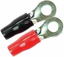 Stinger PRO Series 4 Gauge Ring Terminals – Shock-Krome Black Boot (5/16" Terminal)