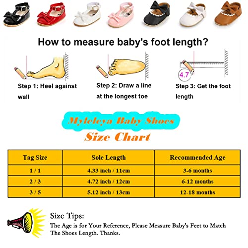 Baby Girls Mary Jane Flats Wedding Uniform Dress Shoes Soft Anti-Slip Sole Infant Toddler Walking Moccasins Newborn Crib First Walkers Prewalker Shoes #TOP6