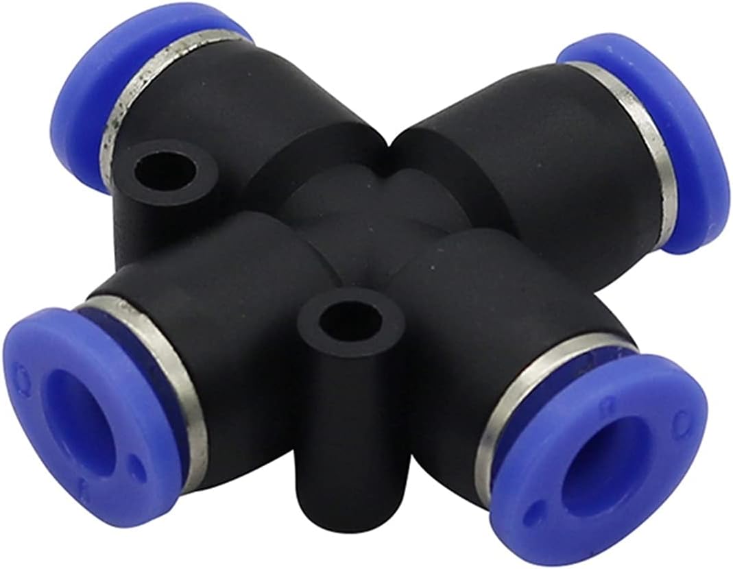 Spray Water Connection Straight Elbow Three-way Four-way Slide Lock Quick Connector Butt Crawler Connector Pneumatic Pipe Fittings Hose Distributor 100 (Color : Yellow)