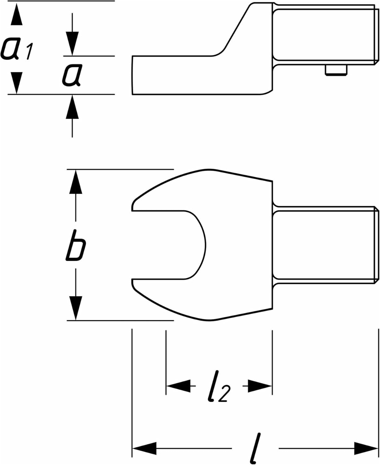 Hazet 6450D-41 Insert Open-End Wrench