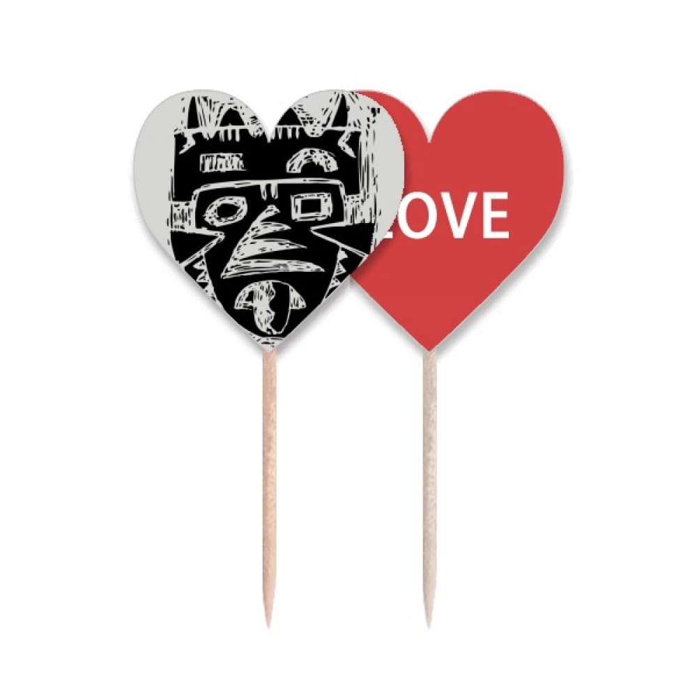 Drapeau amour cœur et totem pour vos buffets : le cure-dents décoratif parfait des apéritifs