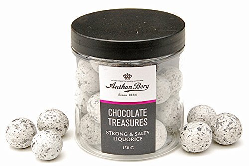 Anthon Berg Chocolate Treasures Strong & Salty Liquorice (150g)