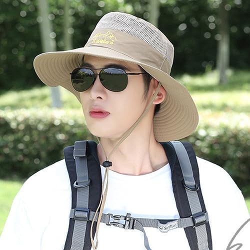 Image of Kraptick Headwear Hat - Lightweight Sun Hat with Foldable Boonie Cap Travellero Round Hat for Travel, UV Protection Summer Cap & Chin Strap with Adjustable Toggle for Secure Fit