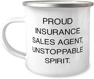 PROUD INSURANCE SALES AGENT,. 12oz Camper Mug, Insurance sales agent, Cute Gifts For Insurance sales agent from Team Leader, Insurance sales agent gift ideas, Birthday gift for insurance sales agent,