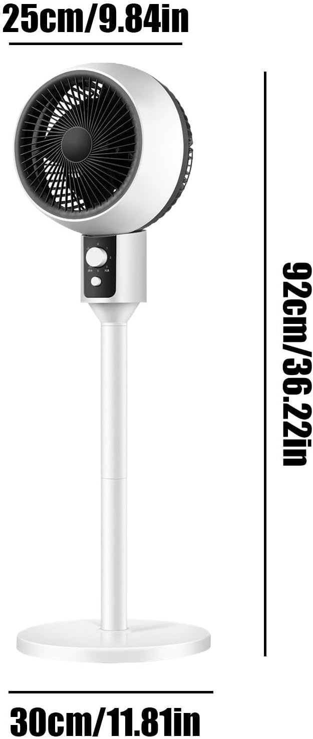 Standing Fan, 3-Speed Quiet Tower, Slim Oscillating Airflow Fan | 3-Speed Quiet Tower Slim, 30x30x92cm, Standing Fan, Oscillating, for Bedroom Office Garage Dorm Patio