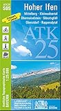 obermaiselstein  ATK25-S05 Hoher Ifen (Amtliche Topographische Karte 1:25000): Mittelberg, Kleinwalsertal, Obermaiselstein, Sibratsgfäll, Oberstdorf, Rappenalptal, ... Amtliche Topographische Karte 1:25000 Bayern)