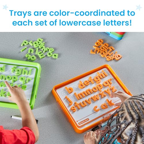 hand2mind Alphabet Word Work Small Group Set, Lowercase Magnetic Letters, Magnetic Letter Trays, Phonics Manipulatives, Phonemic Awareness Activities, Science of Reading Classroom Materials (Set of 6) by hand2mind - Image 3