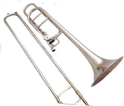 trombone kit Bb/f Tune Tenor Trombone Nickel Plated Musical Instrument With Mouthpiece Stick Case