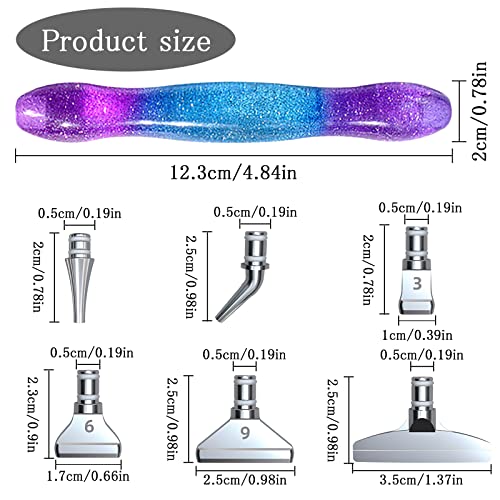 VOSSOT Set di penne per diamond painting 5D fai da...