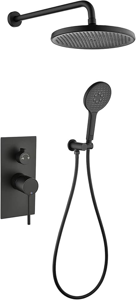 ブラック円形シャワーヘッド 【公式通販】