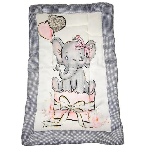 Image of New Born Baby Godadi Set Soft Cotton Baby godi | Godari | Baby Bedding Sheet | Crib Sheet | Cartoon Mats Baby Bed | Random Color Or Print (Pack of 2)