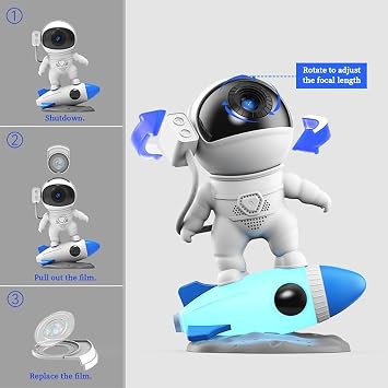 Astronaut Galaxy Projector for Bedroom Decor,13 in 1 Planetarium Star Projector with Solar System & Constellation,LED Space Galaxy Lamp with Timer,Starry Sky Nebula Light for Kids Gifts, Room Decor