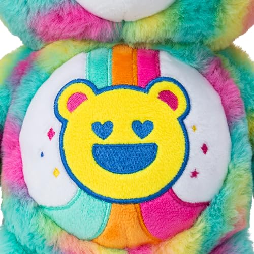 Care Bears 22684 14 Inch Good Vibes Bear- Tie-Dye Multicolored Plushie thumb #3