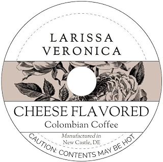 Cheese Flavored Colombian Coffee (Single Serve K-Cup Pods) (Gourmet, Naturally Flavored, Whole Coffee Beans) (12 pods, ZIN: 571883) - 2 Pack