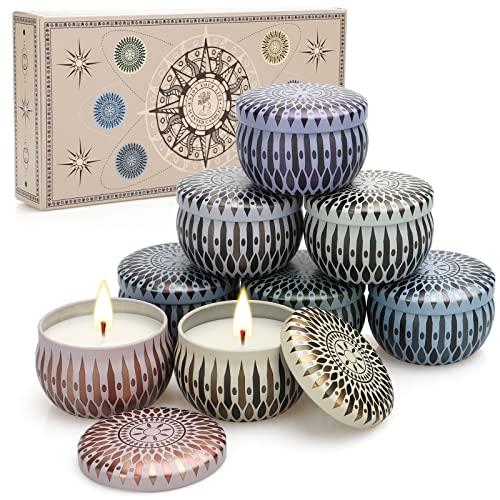 Velas Perfumadas Juego de 8 Piezas, Velas Aromaticas 8x2.5OZ,...