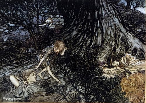 Carteles retro decorativos de 60x90cm inspirados en el universo mágico de Arthur Rackham