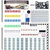 ELEGOO Electronic Fun Kit Bundle with Breadboard Cable Resistor, Capacitor, LED, Potentiometer total 235 Items for Arduino