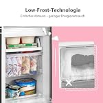 Comfee RCB169DK2(E) Kühl-/Gefrierkombination/150 cm Höhe/Low Frost/Einstellbare Kühlschranktemperatur/LED-Licht/195 kWh/Jahr/115L Kühlteil/59L Gefrierteil/Schwarz – Bild 3
