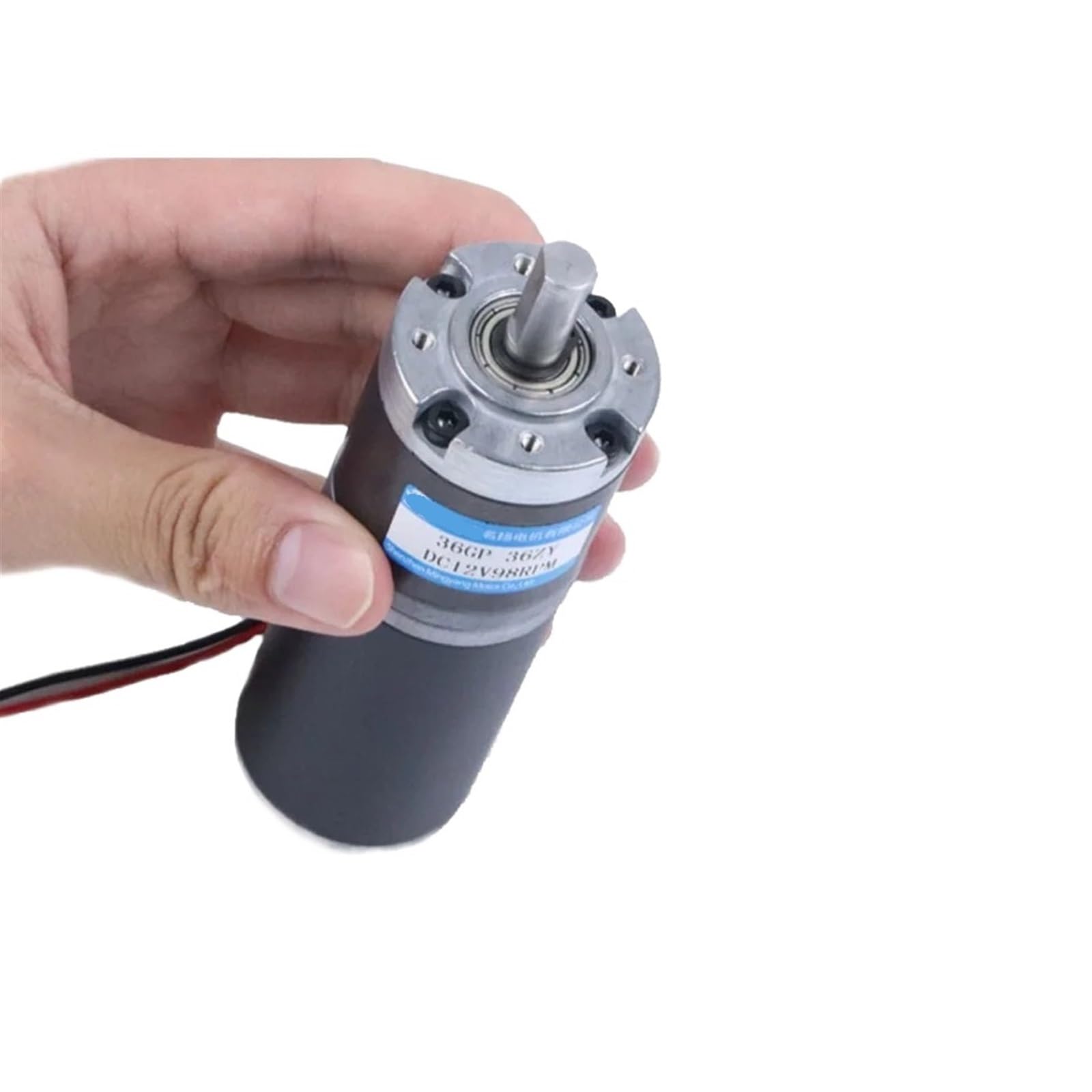 YPEZASDLW 12V 20W 24V 25W Planetary DC Gear Motor 36MM 36GP-36ZY Carbon Brush MicroElectric Engine(8mmMotor and bracket,24V 58RPM)