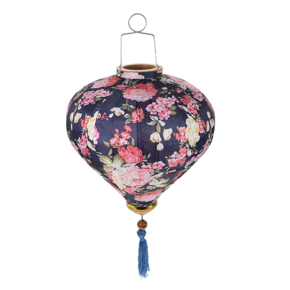 BESPORTBLE Lanternes Ovales En Soie Vietnam Lanterne Lampe Chinoise Japonaise Lanterne Suspendue Pour Mariage Nouvel An Fête Jardin Cour Décor 14 Pouces