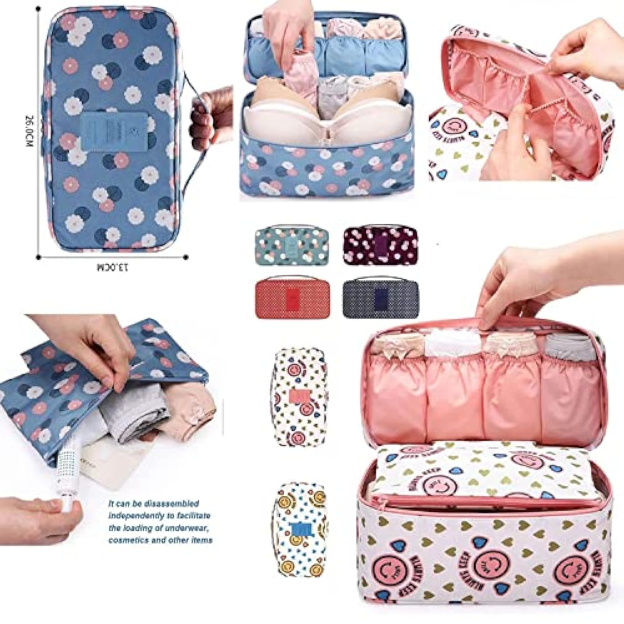 Portable Multifunction Waterproof Travel Underwear Storage Bag