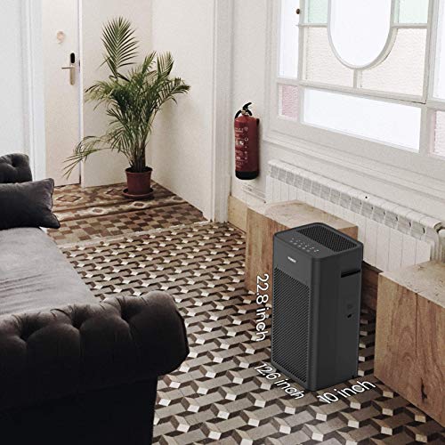 Tosot Air Purifier With H13 Medical Grade True Hepa Filter, Uv Light Sanitizer, Remove Up To 99.97% Dust Smoke Mold Pollen, Ideal For Large Room Up To 450 Sq. Ft, Home, Business, Office, School #TOP5